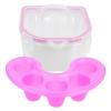 Beaupretty 4pcs Soak off Nail Art Bowl Hand Soak Bowl Lid for Dampen Dish for Nails view 2