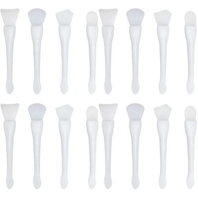 minkissy 16pcs Facial Mask Applicator Tools Soft Dual- Brush for Mud Masks Eye Areas and Facial Application for Skincare Routine and Beauty Treatments