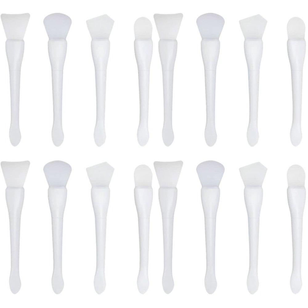 minkissy 16pcs Facial Mask Applicator Tools Soft Dual- Brush for Mud Masks Eye Areas and Facial Application for Skincare Routine and Beauty Treatments
