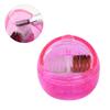 minkissy 3pcs Nail Art Tools Portable Grinding Machine Brush Cleaner Box Soft Hard Brush Easy to Carry Equipment view 4