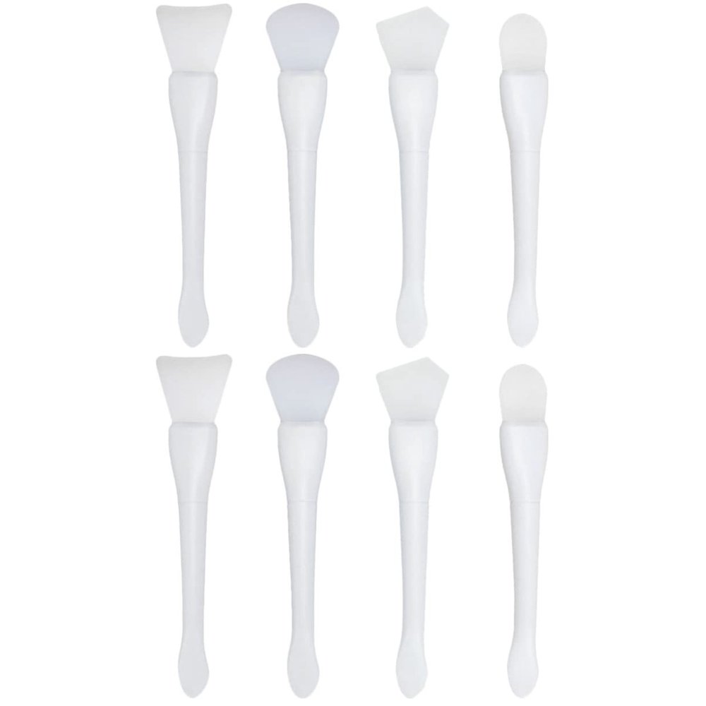 minkissy 8pcs Dual-Sided Facial Mask Applicators Ergonomic Beauty Tools for Smooth Application of Mud Masks Creams Lotions Travel-Friendly Lightweight Design