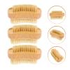 COHEALI Wooden Nail Brush Set 3pcs Portable Nail Scrubbers Fingernail Brush for Daily Use Manicure Supply view 2
