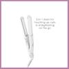 Conair Travel Flat Iron and Curler, 2-in-1 Tool, Portable Hair Straightener and Hair Curler in White by Travel Smart view 3