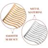 LALAFINA Small Bridal Side Silver Wedding Metal Accessories Girls Combs Clips Teeth for Clip Veil Fine French Comb Decorative Flexible Gold Women Hair view 3