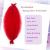 16 Inch Springy Afro Twist Hair Red Marley Twist Braiding Hair 8 Packs Pre-Separated Spring Twist Hair for Soft Butterfly Locs Crochet Hair Kinky Afro Twist Hair for Women (16 Inch, Red) view 2