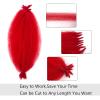 16 Inch Springy Afro Twist Hair Red Marley Twist Braiding Hair 8 Packs Pre-Separated Spring Twist Hair for Soft Butterfly Locs Crochet Hair Kinky Afro Twist Hair for Women (16 Inch, Red) view 3