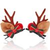BARTOSI Christmas Hair Clips Reindeer Antlers Hair Barrettes Xmas Bow Hairpins Holiday Hair Accessories for Women and Girls (Pack of 2) view 1