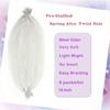 16 Inch Springy Afro Twist Hair 8 Packs Marley Twist Braiding Hair Silvery Pre-Separated Spring Twist Hair for Soft Butterfly Locs Crochet Hair Kinky Afro Twist Hair for Women view 2