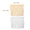 KALLORY 4pcs Metal Hair Combs for Women Flexible Side Combs for Hair Types for Weddings Proms and Special Occasions Gold Silver Colors view 2