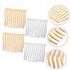 KALLORY 4pcs Metal Hair Combs for Women Flexible Side Combs for Hair Types for Weddings Proms and Special Occasions Gold Silver Colors view 3