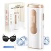 IPL Laser Hair Removal for Women and Men, Ice-Cooling Laser Hair Removal Device Safe at-Home Epilators for Face Armpits Arms Bikini Line Legs Whole Body view 1