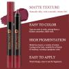 Boobeen Matte Lip Crayon Lipstik Pencil Velvety Creamy Matte Lip Liner Full Coverage High Pigment Waterproof Long Lasting Lipstick for Women, Matte Lip Color with Smooth view 4