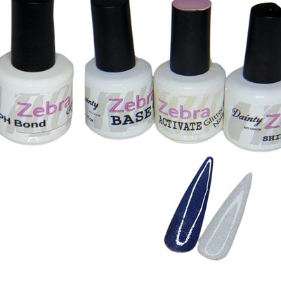 2 Color Dip Powder Starter Kit (2 Color Dip Powder Starter Kit (#13 Dark Sin DP123 & Opalessence DP383 Dainty (No Odor) Liquids)