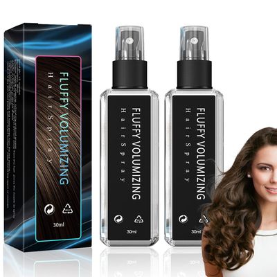 Glee Ice Volumizing Thickener Spray, Styling Gel & Hairspray for Fine, Thin Hair - Fluffy, Extra-Volume (2PCS)