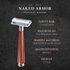 Complete Safety Razor Kit - Includes Mahogany Wood Safety Razor, Closed Comb Double Edge Razor, Safety Razor Stand, Mahogany Shaving Brush, Organic Soap, Shaving Bowl, Shaving Kit For Men, Great Gift view 4