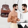 Personalized Toiletry Bag for Man Engrave Your Name/Initial Custom Gift for Groomsmen Groom Best Men Large Capacity Leather Travel Dopp Kit Artificial Leather for Husband Boyfriend Dad Grandpa view 4