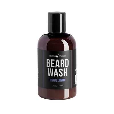 Fresh Beards Beard Wash Shampoo for Men - 4 Oz, Made in America (Katy, TX), Sulfate Free, Not Tested On Animals, Cherry Scent