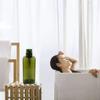 Cabilock 3pcs Dark Green Square Lotion Bottle Large Capacity Transparent Shampoo Shower Gel Dispenser Versatile Liquid Container for Home Travel Bath Use view 4