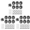 KALLORY 3sets Hair Donut Bun Maker with Invisible Hair Nets Elastic Bands and Hairpins for Dancing Cooking and Gymnastics view 1