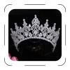 Jorsnovs Luxury Cubic Zirconia Tall Wedding Crowns for Women Bridal Large Tiara CZ Quinceanera Queen Pageant Hair Accessories view 1