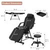LOUVIXA Tattoo Chair, Adjustable Facial Chair 73 Inch Salon Bed with Hydraulic Stool for Professional Massage Beauty Spa (Black) view 2