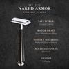 Complete Safety Razor Kit - Includes Ebony Wood Safety Razor, Closed Comb Double Edge Razor, Safety Razor Stand, Ebony Wood Shaving Brush, Organic Soap, Shaving Bowl, Shaving Kit For Men, Great Gift view 4