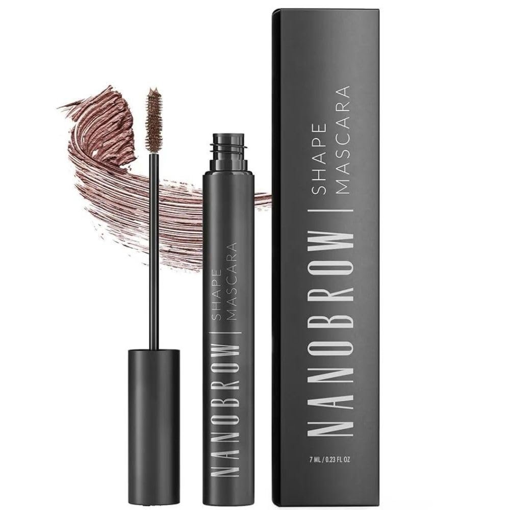Nanobrow Shape Mascara - mascara for eyebrows, perfect brow definition, easy brow styling (Brown)