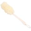 ASHBO Long Bath Ball Sponge Bath Flower Long Handle with Handle Adult Scrub Towel exfoliating Skin Keratin Bath Ball Brush Beige view 1