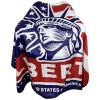 Pelocapa Barber Cape for Men, Haircut Cape Snap Closures, Professional Large Water-Resistant Hairdressing Gown for Hairstylist- 63 56(American Flag Pattern) view 1
