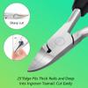 Feiccier Heavy Duty Ingrown Toenail Clippers, Professional Toenails Trimmer, Podiatrist Toe Nail Clippers for Thick Nail & Ingrown Toenails, Sharp Curved Blade, Pedicure Tools. view 3