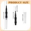 Vesici 200 Pcs Micro Eyebrow Brush with Cap, Multifunctional Brow Lamination Brush Eyelash Comb Lash Eyebrow Spoolie Lash Lift Mascara Tools for Eyelashes Extensions and Eyebrows(Black) view 2