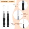 Vesici 200 Pcs Micro Eyebrow Brush with Cap, Multifunctional Brow Lamination Brush Eyelash Comb Lash Eyebrow Spoolie Lash Lift Mascara Tools for Eyelashes Extensions and Eyebrows(Black) view 3
