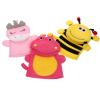 ARTIBETTER Cute Animal Bath Scrub Gloves for Kids - 3 Pack Toddler Bath Mitts Washcloths - Soft Wash Sponge for Baby Bathing view 1