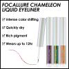 FOCALLURE Chameleon Liquid Eyeliner,Intense Color Shifting Eyeliner Pen,Metallic Multi-Reflective Finish,Sweatproof,Smudge-proof,Ultra-Fine Tip,ICY DRIPS view 3