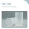 Mobestech 3pcs Retractable Makeup Brush Holders, Organizer Plastic Clear Travel Makeup Brush Case Container Cup Storage for Women and Girls Makeup Artist view 3