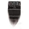 120G Clip in Human Hair Extensions 8pcs SET, Dark Brown Hair Extensions Clip In Human Hair Remy Clip in Hair Extensions Real Human Hair Double Weft (18 Inches, #2 Brazilian Straight Hair) view 4