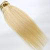 120G Clips Ins 8pcs Set, Human Hair Extensions 22" Clips in Straight Hair Extensions Light Blonde (#613) view 3