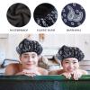 GLEAVI Bathing Cap Breathable Elastic Hair Cap Shower Bonnet for Makeup Spa Travel Comfortable and Portable Suitable for All Hair Types Flower view 3