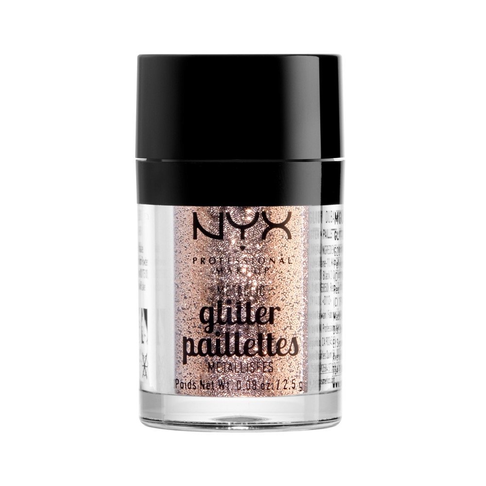 NYX PROFESSIONAL MAKEUP Face and Body Glitter, Metallic Glitter, Goldstone (Pack of 2)