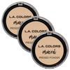 L.A COLORS Mineral Pressed Powder (Light Ivory) (Pack of 3) view 1