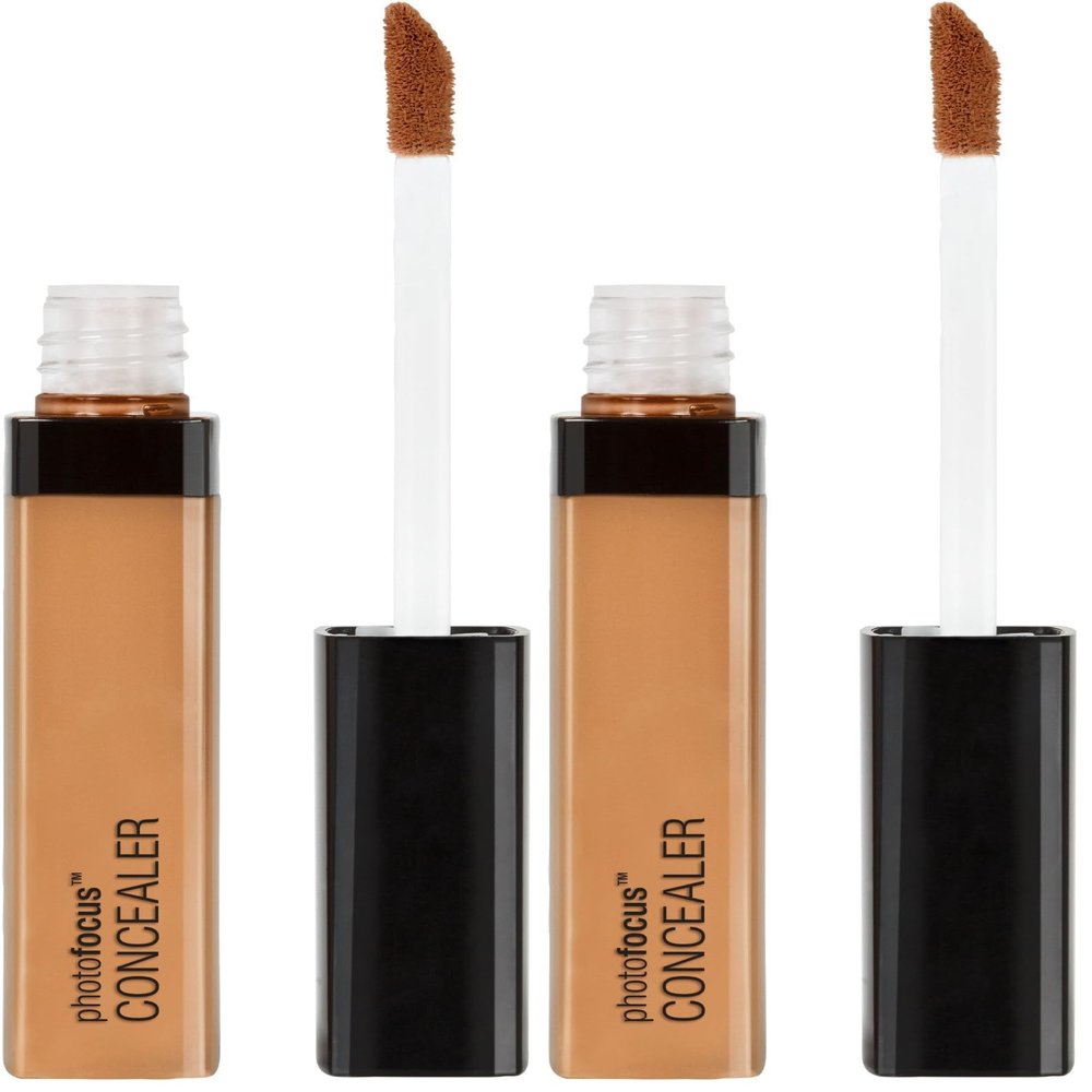 Wet n Wild Photo Focus Concealer, Med/Deep Tan, Under Eyes, Makeup, Blemish, Full Coverage, Lightweight (Pack of 2)