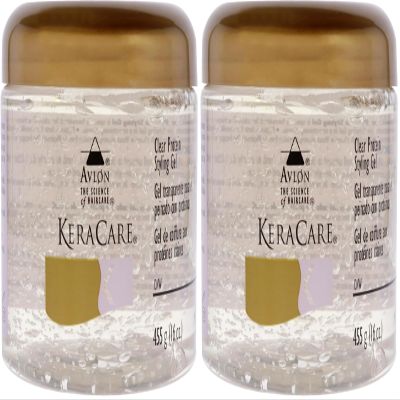 Avlon Keracare Protein Styling Gel (Clear) (16Oz) (Pack of 2)