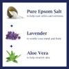 Dr. Teal's Epsom Salt Soaking Solution and Foaming Bath with Pure Epsom Salt Combo Pack, Lavender (Pack of 2) view 2