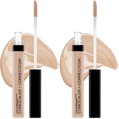 Wet n Wild Photo Focus Concealer, Light Honey, Under Eyes, Makeup, Blemish, Full Coverage, Lightweight (Pack of 2)