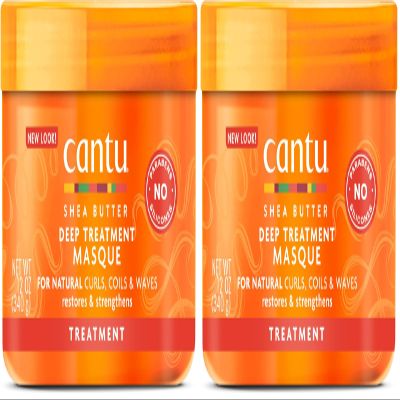 Cantu Deep Treatment Masque with Shea Butter for Natural Hair, 12 oz (Packaging May Vary) (Pack of 2)