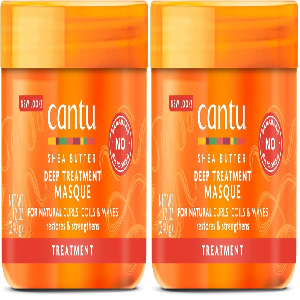 Cantu Deep Treatment Masque with Shea Butter for Natural Hair, 12 oz (Packaging May Vary) (Pack of 2)