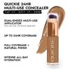 Urban Decay Quickie 24HR Full Coverage Waterproof Concealer (50WO - Tan Warm Orange), Natural Matte Finish, Hydrating Vitamin E, Dual-ended Buffing Brush & Multi-use Applicator - 0.5 fl oz view 2