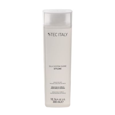 Tec Italy Silk System Shine Serum 300 ml  Anti-Frizz Hair Serum for Smooth & Shiny Hair  Split Ends Prevention, Lightweight Leave-In Treatment for All Hair Types