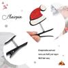 Jovono Christmas Hair Clips Mini Santa Hat Hair Barrettes Xmas Tree Beard Barrettes Glitter Cute Christmas Hair Accessories for Adult and Kids(6pcs) view 4