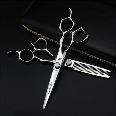 6.0 Inch Hair Cutting Scissors Set, Barber Hair Cutting & Thinning Shears, Barber Salon Hairdressing Shears, Hairdressing Thinning Shears, 440C Japanese Stainless Steel, for Hair Stylist Or Home Use